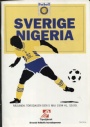 Fotboll Program Sverige-Nigeria fotbollsprogram